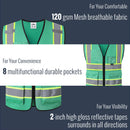 Custom Hi-Vis Safety Vest with Logo Printing – No Minimum Order | BX320