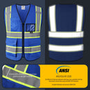 Custom Hi-Vis Safety Vest with Logo Printing – No Minimum Order | BX320
