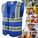 Custom Hi-Vis Safety Vest with Logo Printing – No Minimum Order | BX320