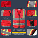 Custom Hi-Vis Safety Vest with Logo Printing – No Minimum Order | BX320