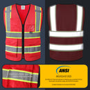 Custom Hi-Vis Safety Vest with Logo Printing – No Minimum Order | BX320