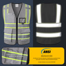 Custom Hi-Vis Safety Vest with Logo Printing – No Minimum Order | BX320