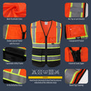 Custom Hi-Vis Safety Vest with Logo Printing – No Minimum Order | BX320