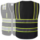 JKSafety 9 Pockets Hi-Vis Mesh Safety Vest, Two-Tone (JK140)