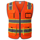JKSafety 9 Pockets Hi-Vis Mesh Safety Vest, Two-Tone (JK140)