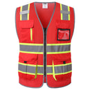 JKSafety 9 Pockets Hi-Vis Mesh Safety Vest, Two-Tone (JK140)