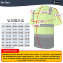 JKSafety 3-Pack Hi-Vis Reflective Safety Shirt Short Sleeve, Crew Neck (JKTS077-3P)