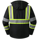 JKSafety Hi Vis Bomber Safety Jacket with Detachable Hood ANSI Certified (BJ480)