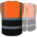 Custom Logo Hi-Vis Reflective Safety Vest with 9 Pockets and Zipper – JK150
