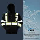 JKSafety Hi-Vis Waterproof Softshell Hooded Safety Jacket with Optional Heated Battery(SJ500)