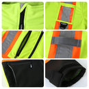 JKSafety Hi-Vis Waterproof Softshell Hooded Safety Jacket with Optional Heated Battery(SJ500)
