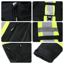 JKSafety Hi-Vis Waterproof Softshell Hooded Safety Jacket with Optional Heated Battery(SJ500)