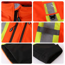 JKSafety Hi-Vis Waterproof Softshell Hooded Safety Jacket with Optional Heated Battery(SJ500)