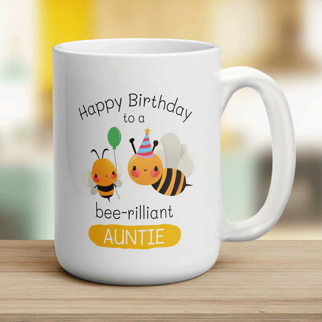 Bee-Rilliant Auntie Birthday Mug