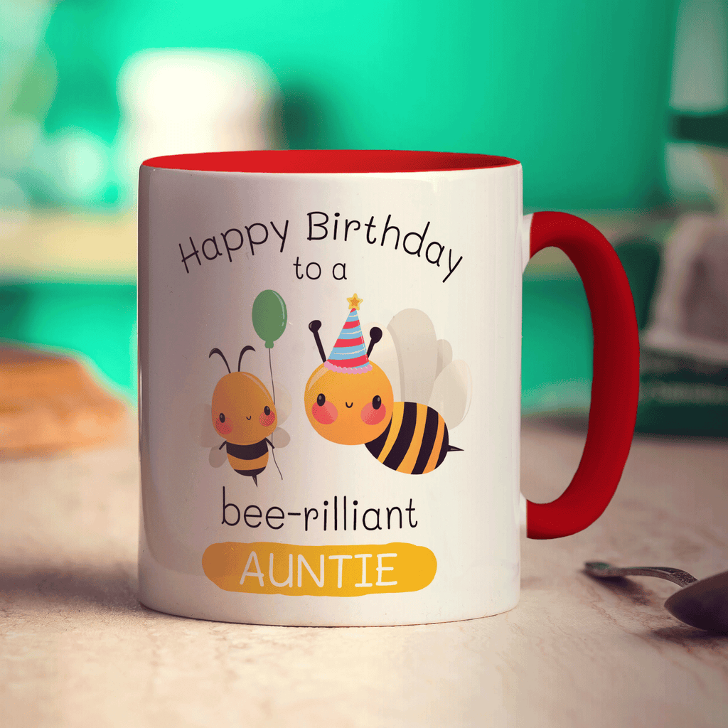 Bee-Rilliant Auntie Birthday Mug