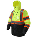 JKSafety Hi-Vis Rain Gear, Waterproof Reflective Rain Jacket and Pants (JKRS117) / (RC555-Rain Jacket)