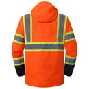 JKSafety Hi-Vis Rain Gear, Waterproof Reflective Rain Jacket and Pants (JKRS117) / (RC555-Rain Jacket)