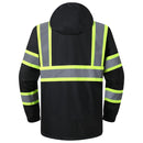 JKSafety Hi-Vis Rain Gear, Waterproof Reflective Rain Jacket and Pants (JKRS117) / (RC555-Rain Jacket)