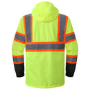 JKSafety Hi-Vis Rain Gear, Waterproof Reflective Rain Jacket and Pants (JKRS117) / (RC555-Rain Jacket)