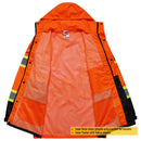 JKSafety Hi-Vis Rain Gear, Waterproof Reflective Rain Jacket and Pants (JKRS117) / (RC555-Rain Jacket)
