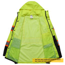 JKSafety Hi-Vis Rain Gear, Waterproof Reflective Rain Jacket and Pants (JKRS117) / (RC555-Rain Jacket)