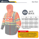 JKSafety Hi-Vis Rain Gear, Waterproof Reflective Rain Jacket and Pants (JKRS117) / (RC555-Rain Jacket)