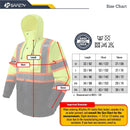 JKSafety Hi-Vis Rain Gear, Waterproof Reflective Rain Jacket and Pants (JKRS117) / (RC555-Rain Jacket)