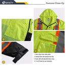 JKSafety Hi-Vis Rain Gear, Waterproof Reflective Rain Jacket and Pants (JKRS117) / (RC555-Rain Jacket)