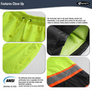 JKSafety Hi-Vis Rain Pants Waterproof 3M Scotchlite Rain Trousers (JK114)