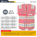 JKSafety 9 Pockets Mesh Two-Tone Hi-Vis Reflective Safety Vest (JK100)