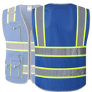 JKSafety 10 Pockets Two-Tone Mesh Hi-Vis Reflective Safety Vest (JK086)