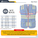 JKSafety 10 Pockets Two-Tone Mesh Hi-Vis Reflective Safety Vest (JK086)