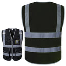 JKSafety 9 Pockets 2-Pack Hi-Vis Reflective Mesh Safety Vest (JK160)