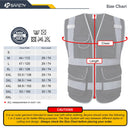 JKSafety 9 Pockets 2-Pack Hi-Vis Reflective Mesh Safety Vest (JK160)