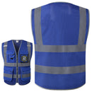 JKSafety 9 Pockets 2-Pack Hi-Vis Reflective Mesh Safety Vest (JK160)