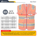 JKSafety 9 Pockets Mesh Two-Tone Hi-Vis Reflective Safety Vest (JK100)