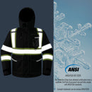 JKSafety Heated Hi Vis Bomber Safety Jacket with Detachable Hood (BJ480H)