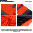 JKSafety 3-Pack Hi-Vis Reflective Safety Shirts with Long Sleeve, Black Bottom (JKT078-3P)