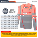 JKSafety Hi-Vis Reflective Safety Shirts with Long Sleeve, Black Bottom (JKT078)