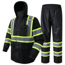 JKSafety Hi-Vis Rain Gear, Waterproof Reflective Rain Jacket and Pants (JKRS117) / (RC555-Rain Jacket)