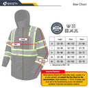 JKSafety Hi-Vis Rain Gear, Waterproof Reflective Rain Jacket and Pants (JKRS117) / (RC555-Rain Jacket)