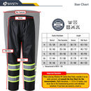 JKSafety Hi-Vis Rain Gear, Waterproof Reflective Rain Jacket and Pants (JKRS117) / (RC555-Rain Jacket)