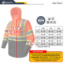 JKSafety Hi-Vis Rain Gear, Waterproof Reflective Rain Jacket and Pants (JKRS117) / (RC555-Rain Jacket)