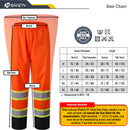 JKSafety Hi-Vis Rain Gear, Waterproof Reflective Rain Jacket and Pants (JKRS117) / (RC555-Rain Jacket)