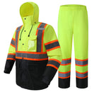 JKSafety Hi-Vis Rain Gear, Waterproof Reflective Rain Jacket and Pants (JKRS117) / (RC555-Rain Jacket)