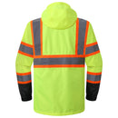 JKSafety Hi-Vis Rain Gear, Waterproof Reflective Rain Jacket and Pants (JKRS117) / (RC555-Rain Jacket)