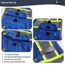 JKSafety 9 Pockets Mesh Hi-Vis Safety Vest (JK189)