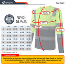 JKSafety 3-Pack Hi-Vis Reflective Safety Shirts with Long Sleeve, Black Bottom (JKT078-3P)