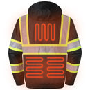 JKSafety 7 Pockets Heated Waterproof Winter Hi-Vis Safety Jacket (JK116A)