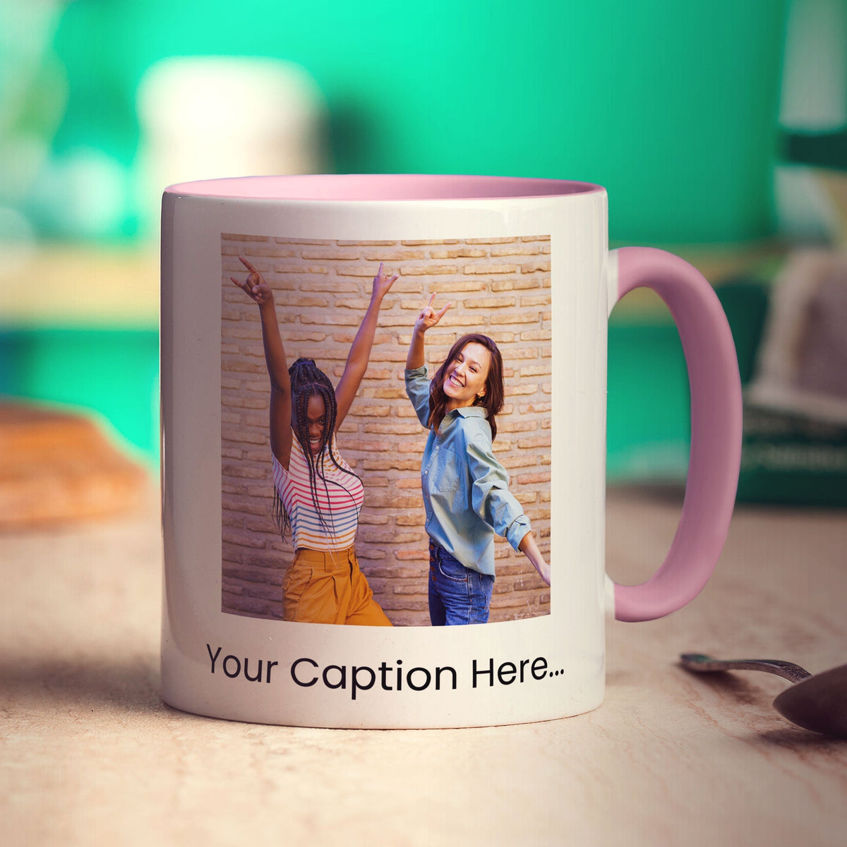 Double Sided Photo and Caption Mug